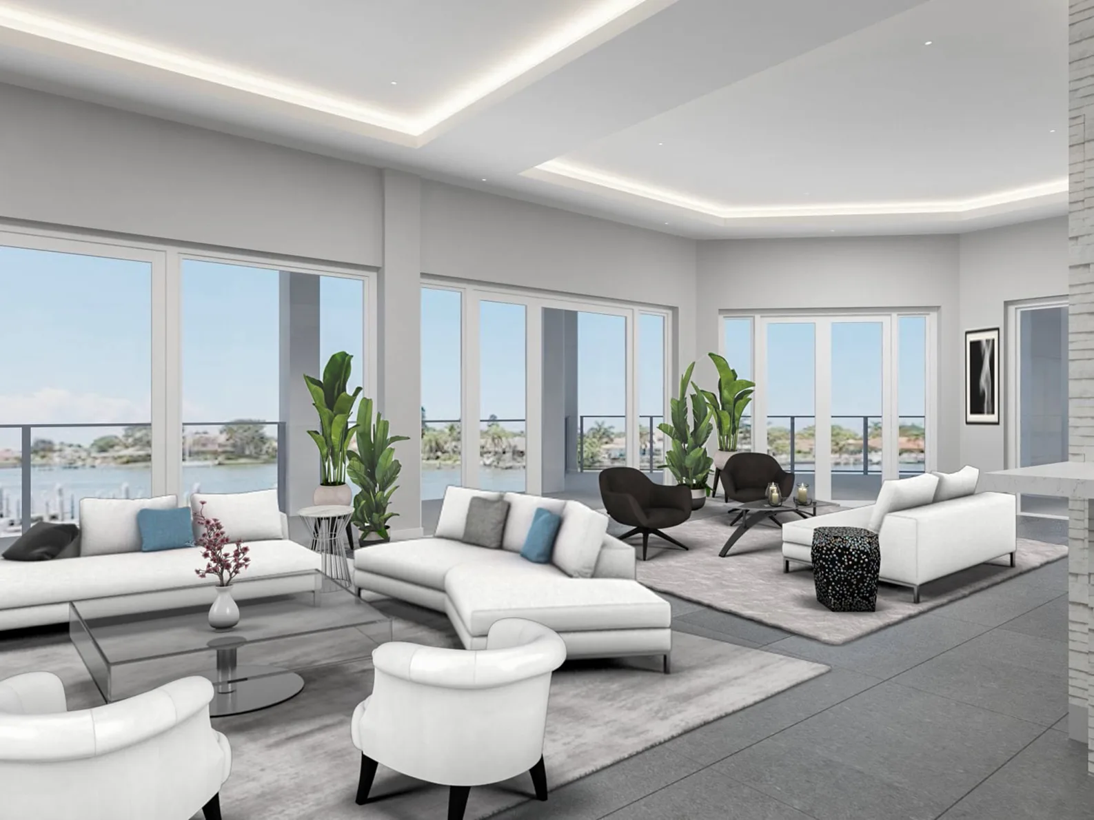 Overlooking the 40 Great Room on Boca Ciega Bay